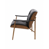 Luxury Pylos armchair crafted from top grain leather, perfect for living room seating